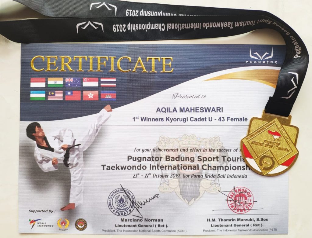 Siswi SMPIT Al Haraki meraih Medali Emas di Bali