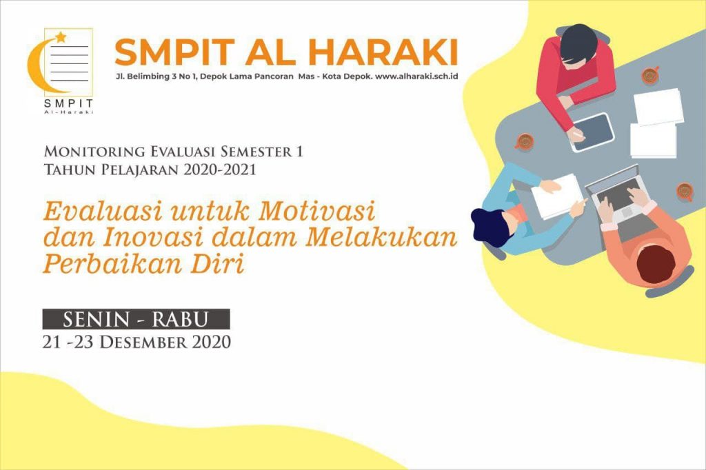 SMPIT Al Haraki terus Berinovasi di Monitoring Evaluasi TP. 2020/2021